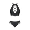 Bustier et string faux cuir Nancy - Passion
