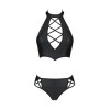 Bustier et string faux cuir Nancy - Passion