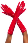 Gants en vinyle rouge - MAL125GLRD