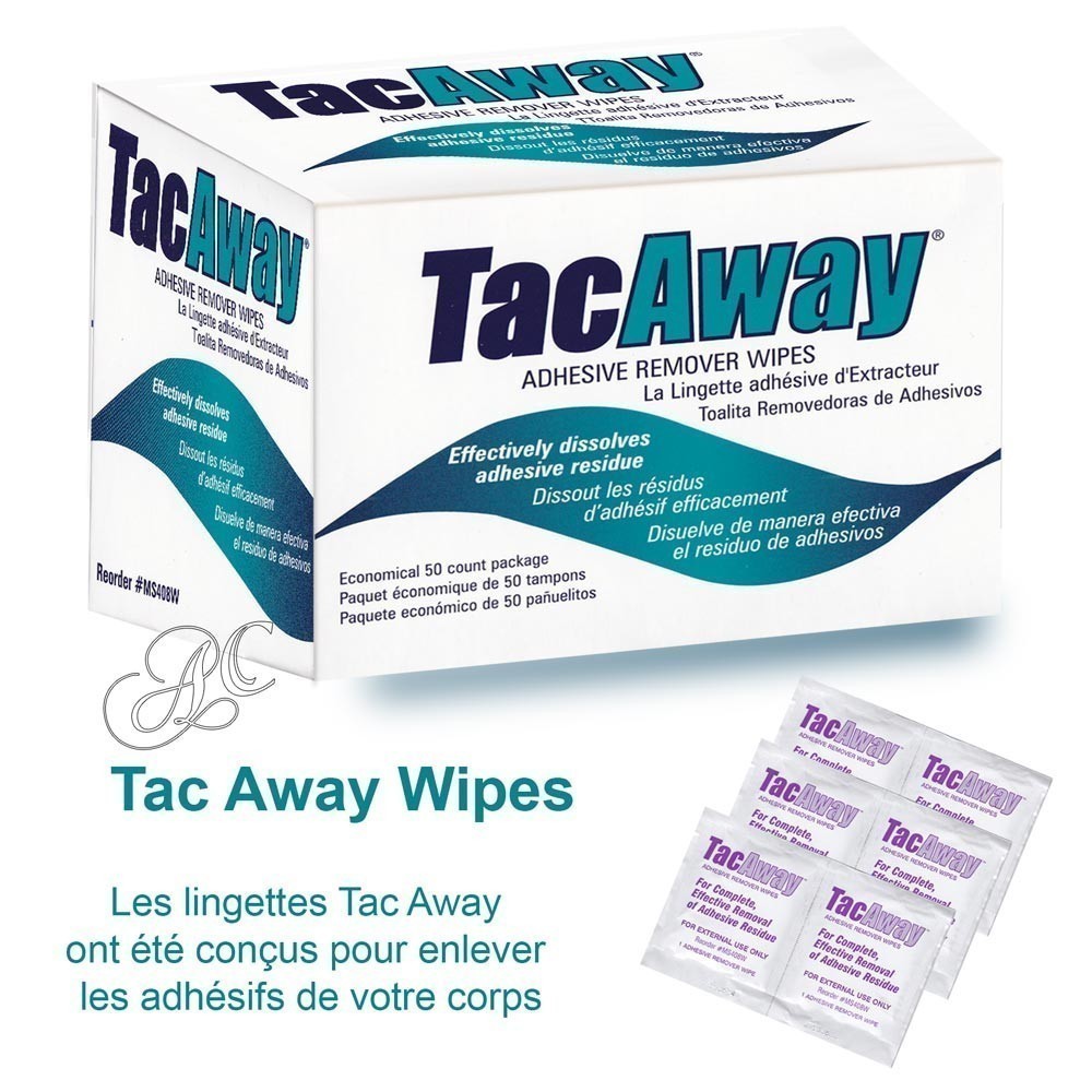 Tac Away Wipes remove