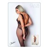 Bodystocking en dentelle noire motif floraux  - Le Numéro 8 - Collection Bodystocking - CM99008