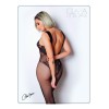 Bodystocking en dentelle noire motif floraux  - Le Numéro 8 - Collection Bodystocking - CM99008