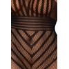 Bodystocking en résille grande taille - DG0402XBLK