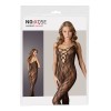 Combinaison en dentelle noire avec large décollecté - R2550008