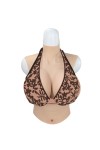 Buste long gros seins en silicone, col haut, Bonnet I