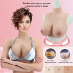 Buste faux seins, vaisseaux apparents comme une poitrine de femme