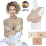 Buste faux seins sans démarcation, encolure ronde