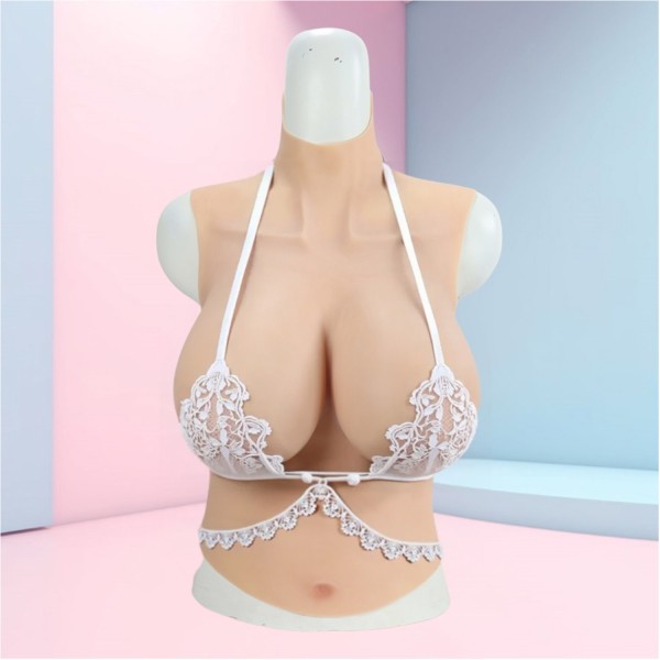 Buste long fausse poitrine, vaisseaux apparents comme une poitrine de femme
