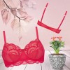 Soutien-gorge rouge avec armatures pour prothèses