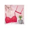 Soutien-gorge rouge avec armatures pour prothèses