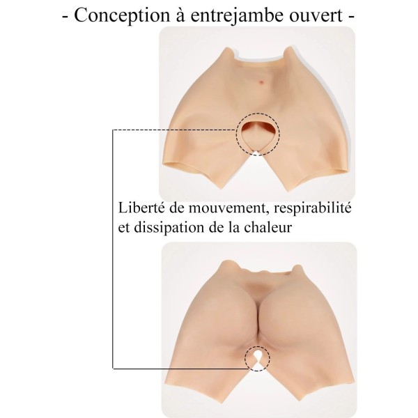 Fesses rehaussées pour un effet liftant