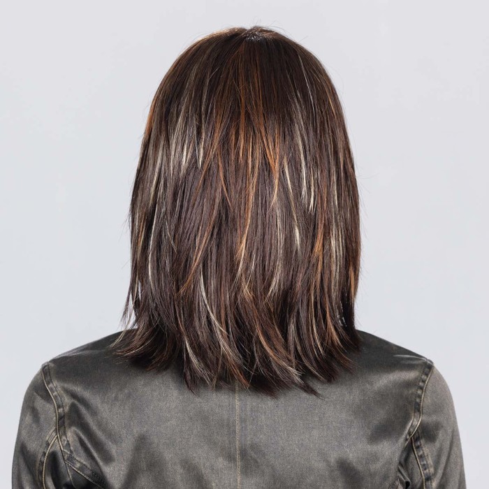 Perruque Rainbow – Mi-longue, naturelle, fibre synthétique
