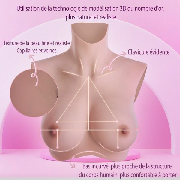 Buste faux seins, nouvelle conception de remplissage d'airbag