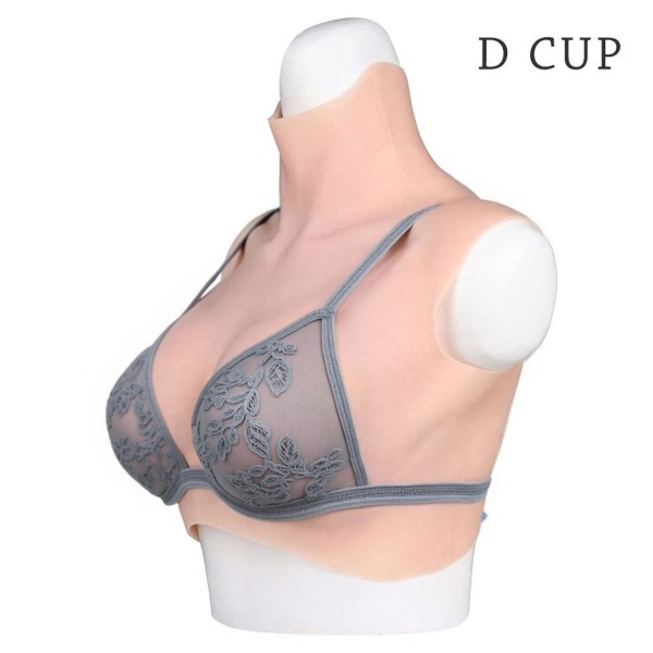 Buste faux seins prix discount, col haut