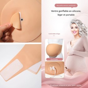Faux ventre de grossesse gonflable en silicone réaliste