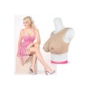 Buste faux seins silicone réalistes, encolure ronde