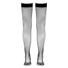Bas résille autofixants noir - Cotelli Legwear