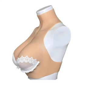 Buste faux seins plastron petit prix – col haut