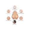 Buste faux seins plastron petit prix – col haut