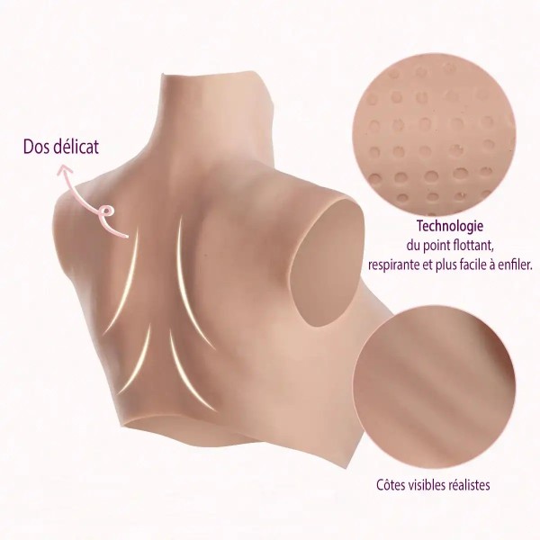 Buste faux seins, nouvelle conception de remplissage d'airbag