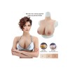 Buste faux seins, vaisseaux apparents, col haut