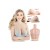Buste faux seins silicone, encolure ronde, décolleté