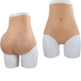 Panty rehausseur de fesses rembourré en silicone, taille haute