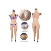 Combinaison faux seins en silicone