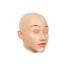 Masque en silicone tête pleine, visage réaliste