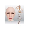Masque Féminin en silicone tête pleine ou demi-tête, avec maquillage