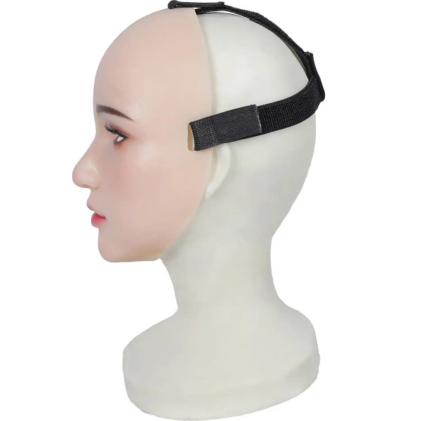 Masque réaliste en silicone tête pleine ou demi-tête, avec maquillage