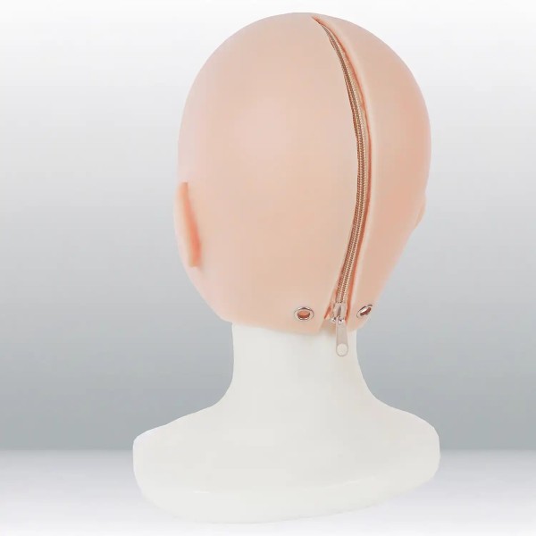 Masque réaliste en silicone tête pleine ou demi-tête, avec maquillage