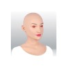 Masque réaliste en silicone tête pleine, avec plastron