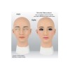 Masque réaliste en silicone, tête pleine