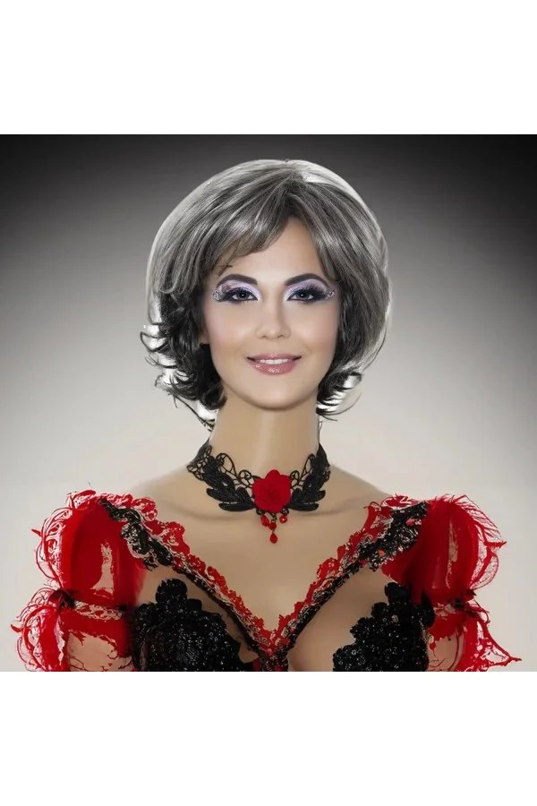 Collier gothique dentelle strass