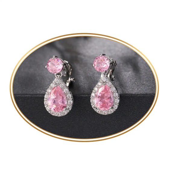Boucles d'oreilles clips, éclatante de beauté