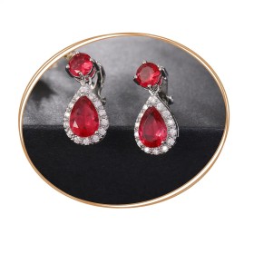 Boucles d'oreilles clips, éclatante de beauté