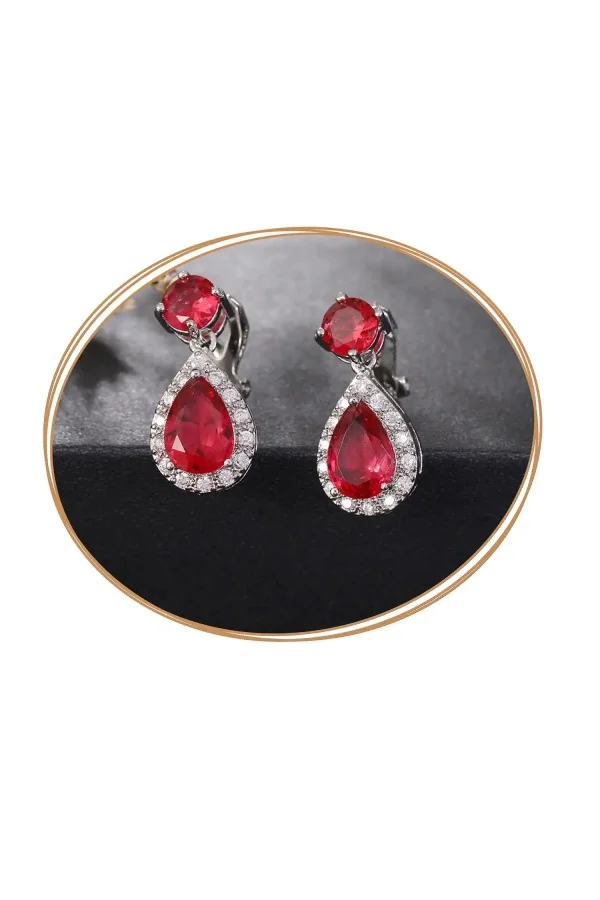 Boucles d'oreilles clips, éclatante de beauté