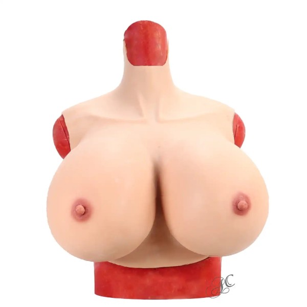 Buste Faux seins énormes réalistes en silicone