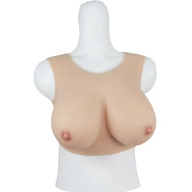 Buste faux seins sans démarcation, encolure ronde