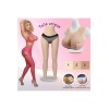 Ensemble buste faux seins et legging taille haute en silicone
