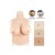 Buste long gros seins en silicone, col haut