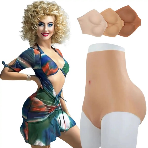 Panty rehausseur de fesses rembourré en silicone, taille haute