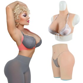 Buste Faux Seins + Panty Silicone – Transformation Complète
