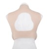 Buste faux seins en silicone, col haut et dos ouvert