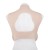 Buste faux seins en silicone, col haut et dos ouvert