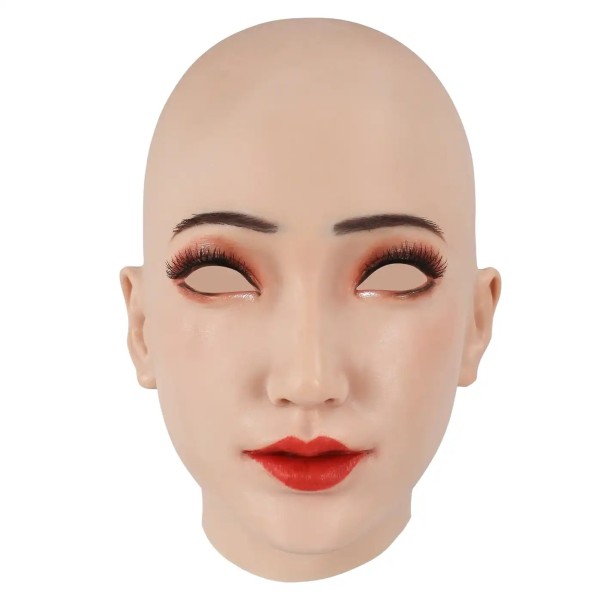 Masque tête pleine silicone avec maquillage réaliste