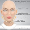 Masque féminin en silicone tête complète