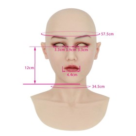 Masque silicone tête pleine – Accessoire séduction