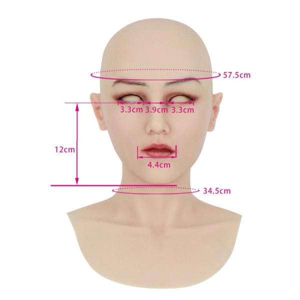 Masque silicone tête pleine – Accessoire séduction